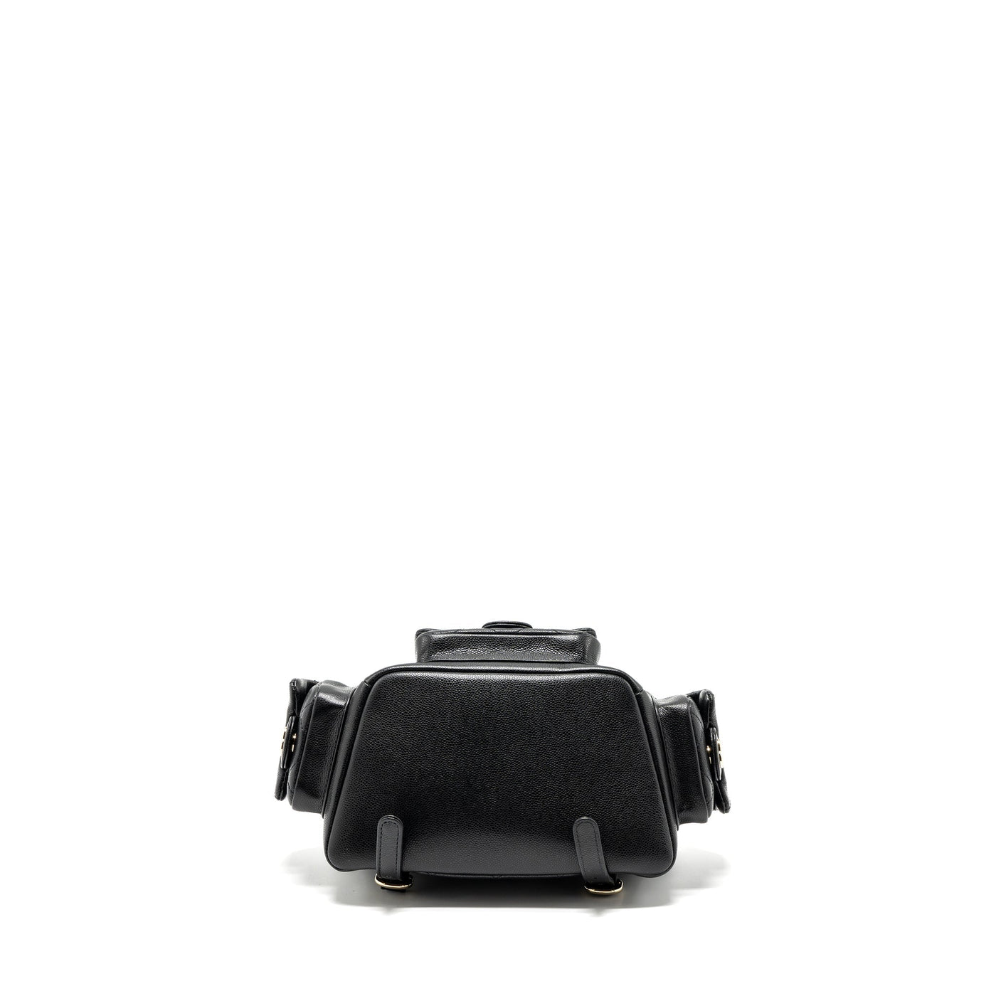 CHANEL 23K TRIPLE POCKET BACKPACK CAVIAR BLACK LGHW (MICROCHIP)