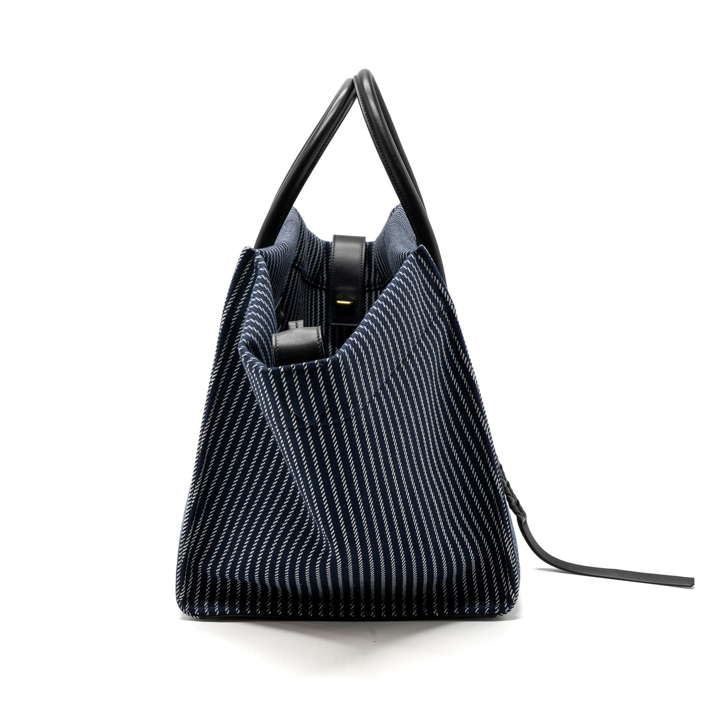 CELINE PHANTOM LUGGAGE BAG CANVAS /  LEATHER DARK BLUE / BLACK GHW