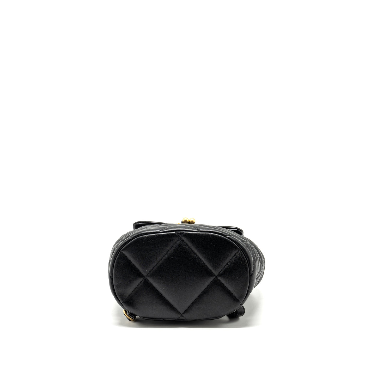 CHANEL 24C 19 BACKPACK SHINY LAMBSKIN BLACK MULTICOLOUR HARDWARE(MICROCHIP)