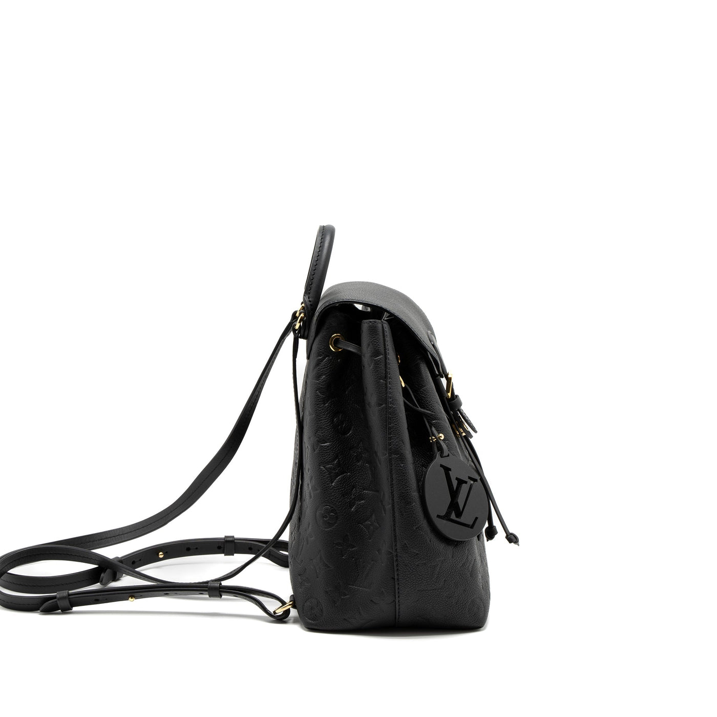 LOUIS VUITTON MONTSOURIS BACKPACK MONOGRAM EMPREINTE BLACK GHW (NEW VERSION)