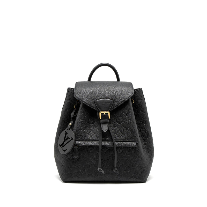 LOUIS VUITTON MONTSOURIS BACKPACK MONOGRAM EMPREINTE BLACK GHW (NEW VERSION)