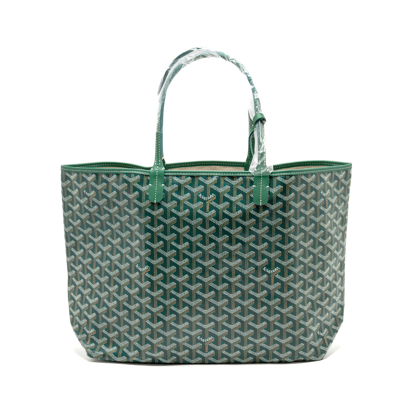 GOYARD SAINT LOUIS PM TOTE GOYARDINE CANVAS GREEN SHW