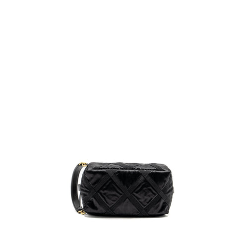 CHANEL 22P TRAVEL POUCH WITH SLEEP MASK NYLON BLACK GHW