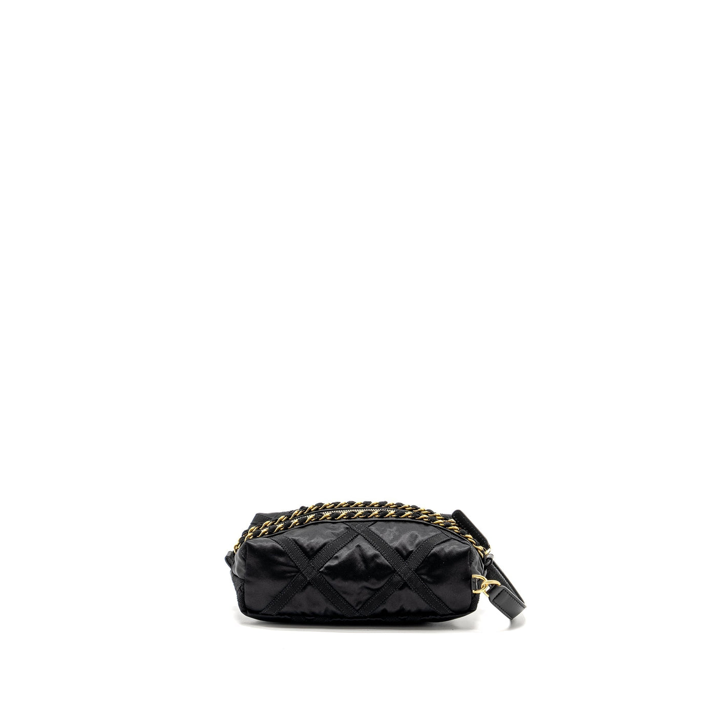 CHANEL 22P TRAVEL POUCH WITH SLEEP MASK NYLON BLACK GHW