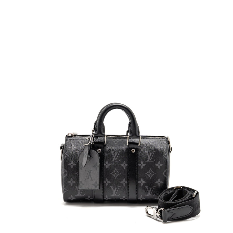 LOUIS VUITTON KEEPALL BANDOULIERE 25 MONOGRAM ECLIPSE SHW