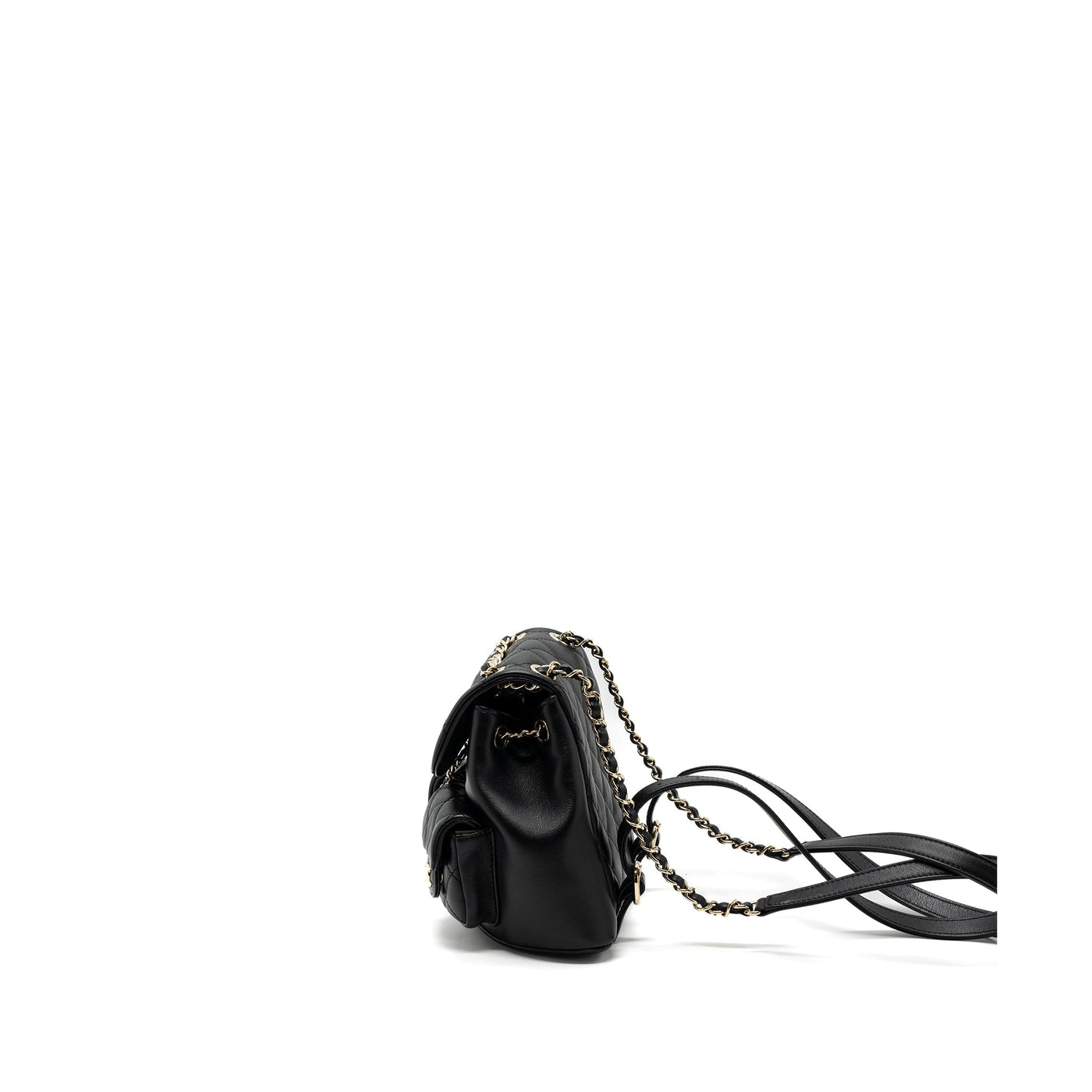 CHANEL 23A MINI TRIPLE PACK BACKPACK CALFSKIN BLACK LGHW (MICROCHIP )