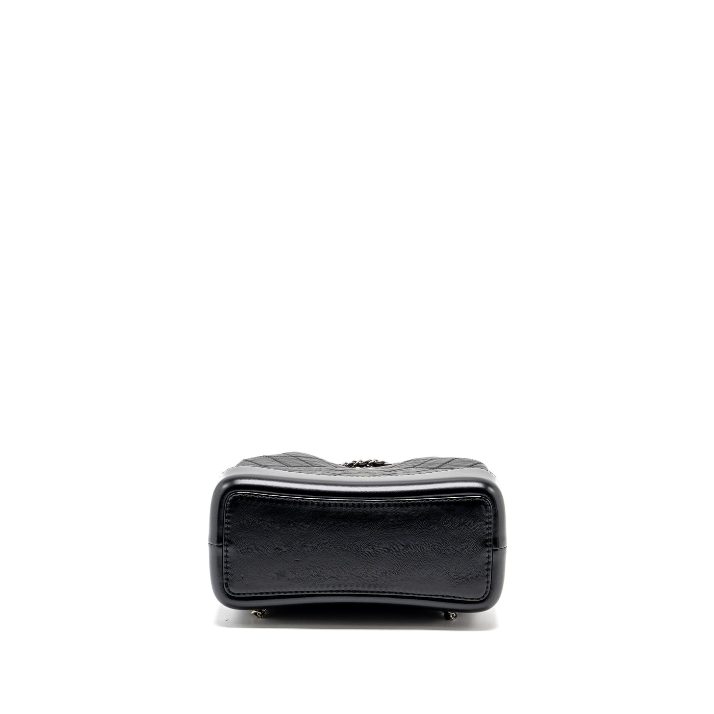 CHANEL SMALL GABRIELLE BACKPACK AGED CALFSKIN BLACK MULTICOLOUR COLOUR HARDWARE (MICROCHIP)