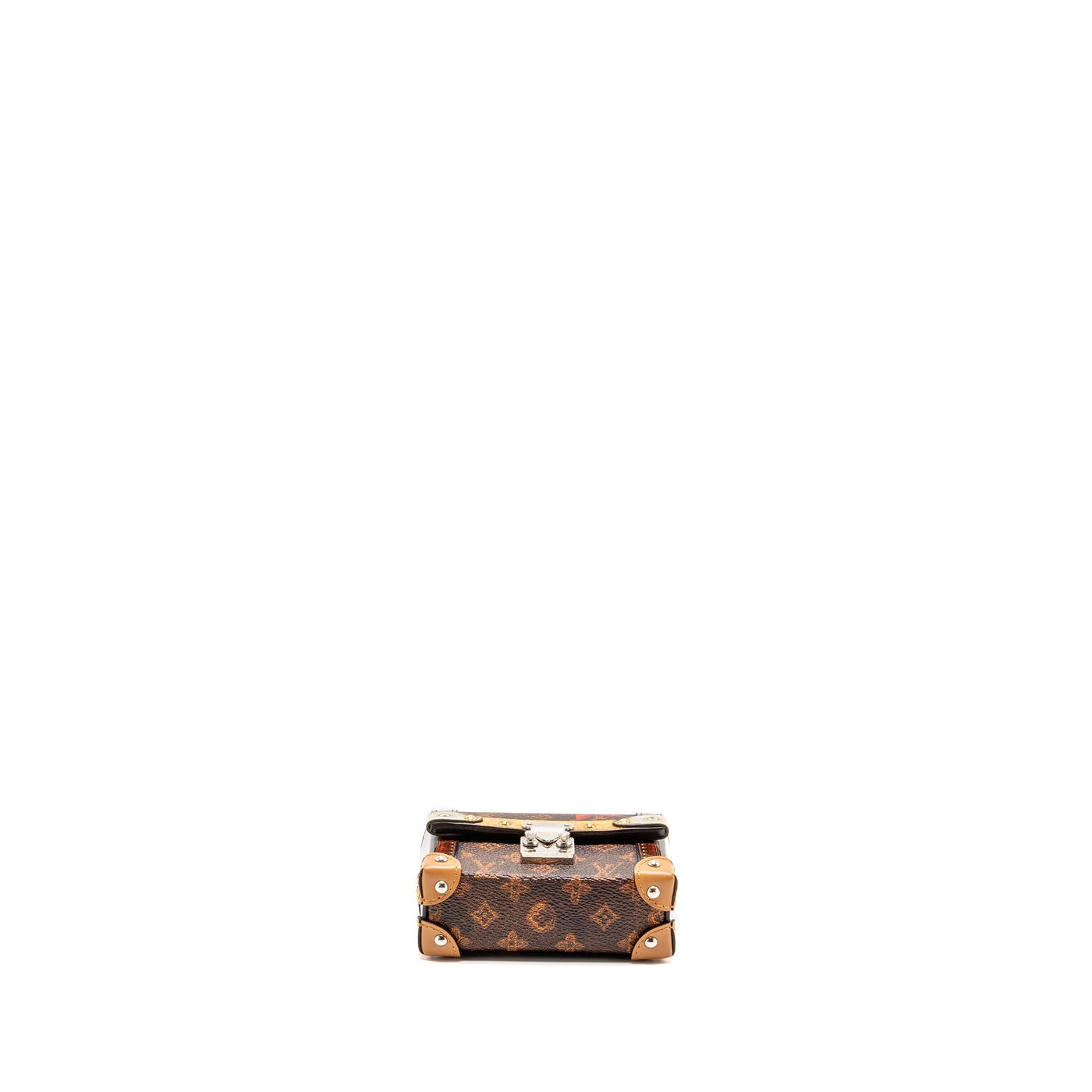 LOUIS VUITTON ESSENTIAL TRUNK MINI BAG/BAG CHARM MONOGRAM CANVAS MULTICOLOUR HARDWARE