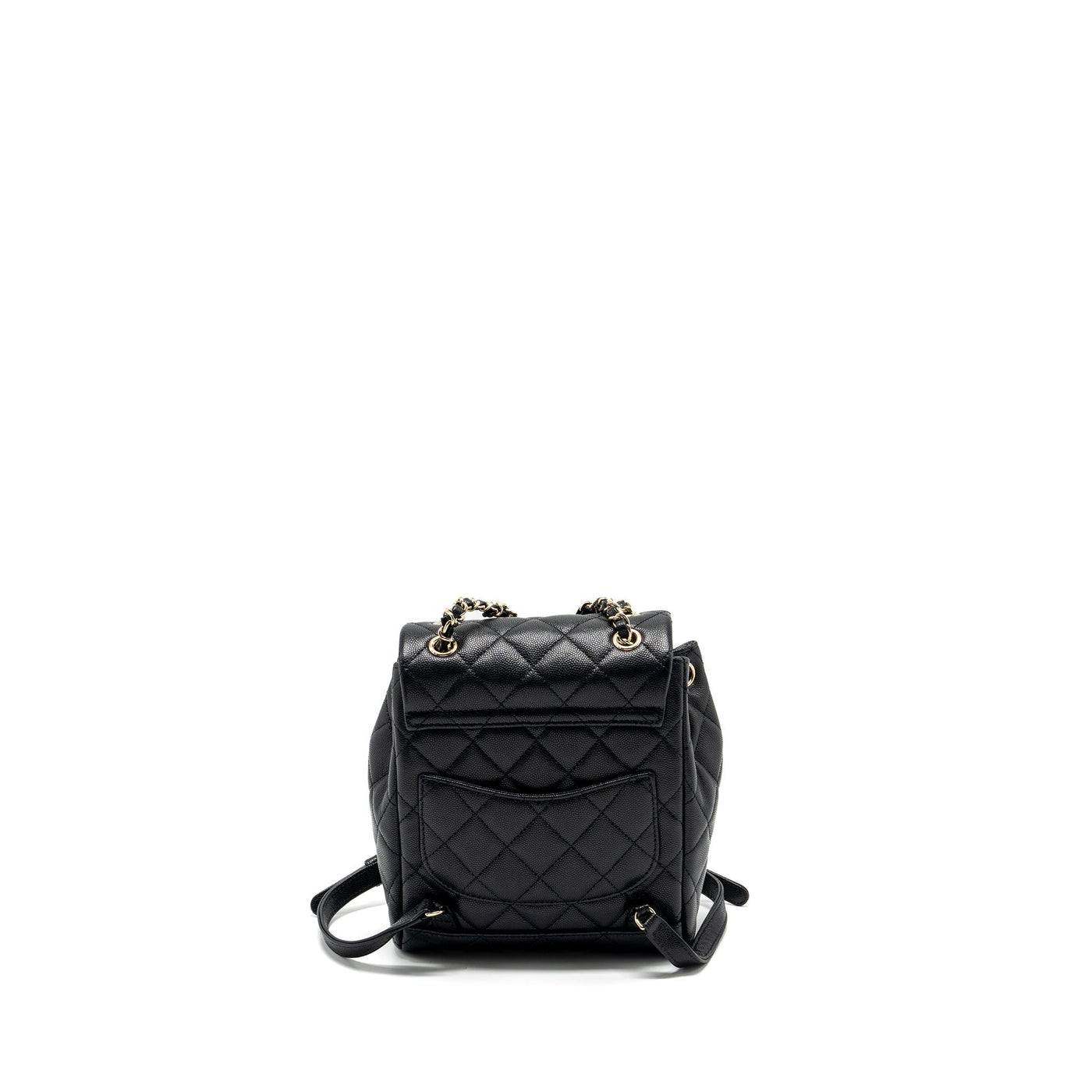 CHANEL 23S MINI BACKPACK CAVIAR BLACK LGHW (MICROCHIP)