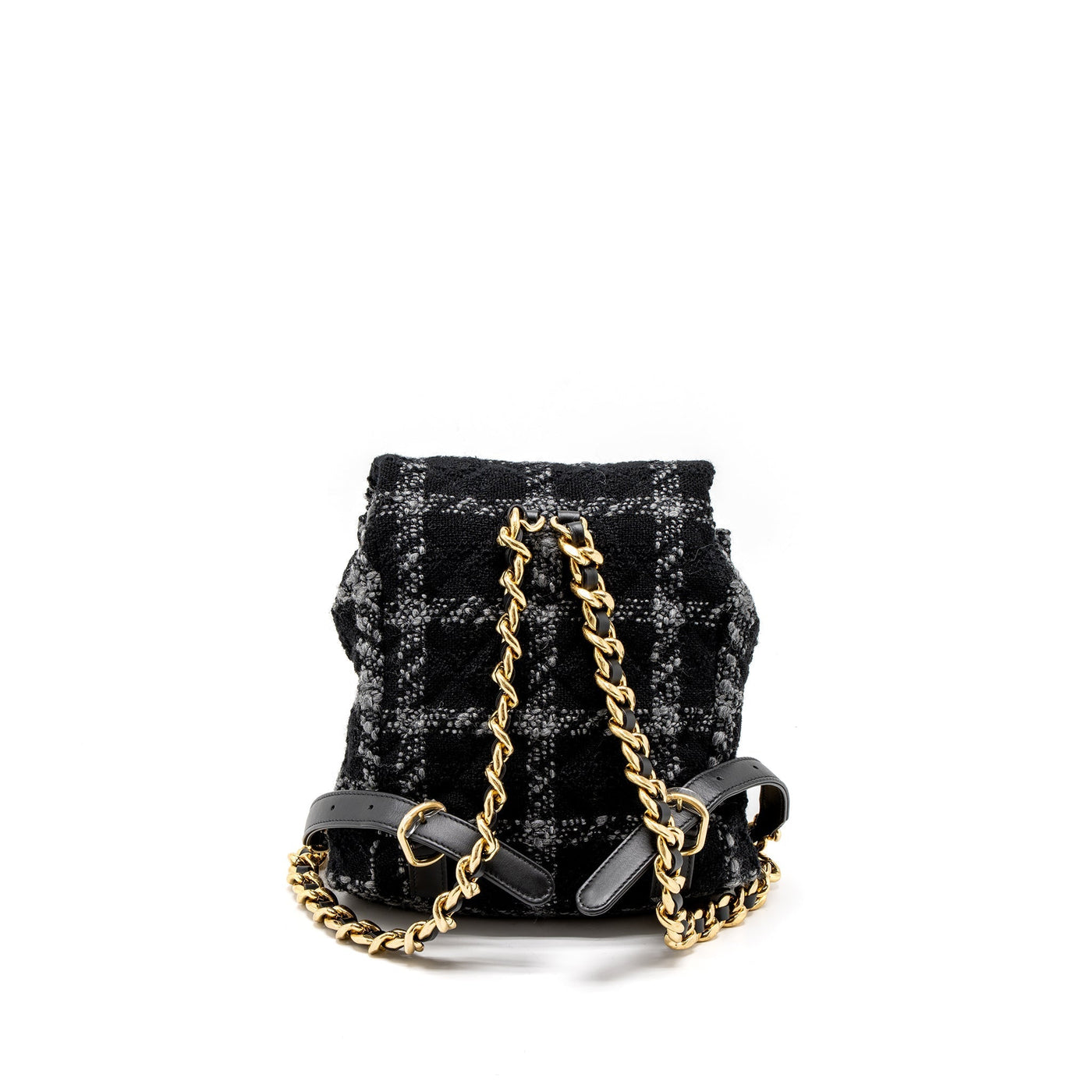 CHANEL DUMA BACKPACK TWEED MULTICOLOURED BRUSHED GHW (MICROCHIP)