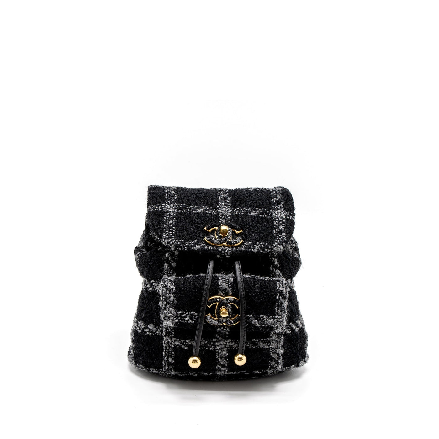 CHANEL DUMA BACKPACK TWEED MULTICOLOURED BRUSHED GHW (MICROCHIP)