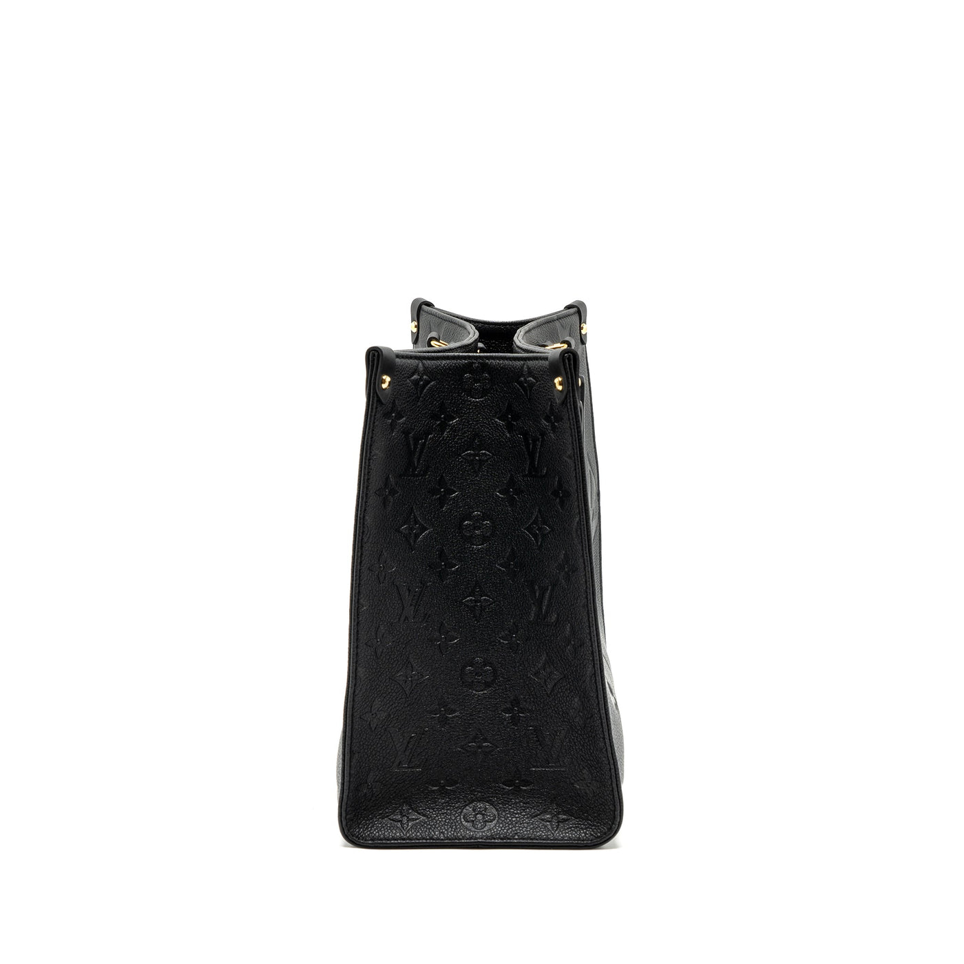 LOUIS VUITTON ONTHEGO MM MONOGRAM EMPRENITE BLACK GHW (NEW VERSION)