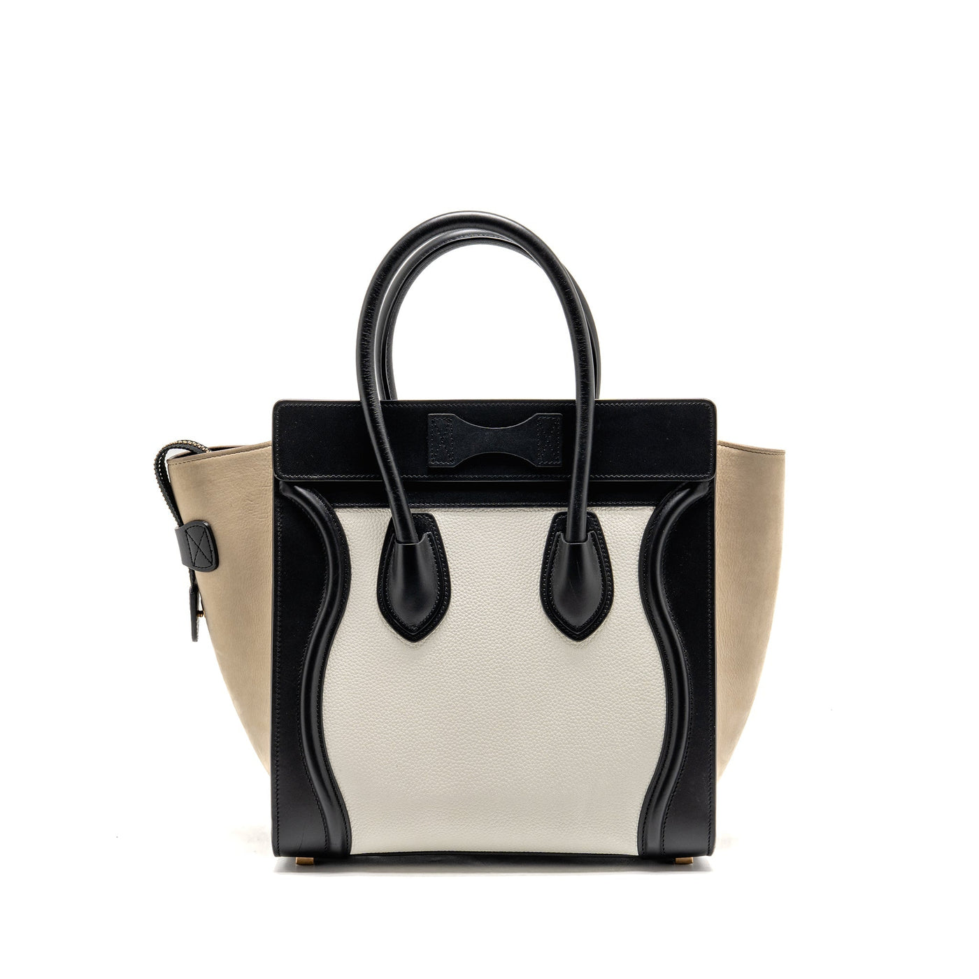 CELINE MICRO LUGGAGE BAG CALFSKIN WHITE/MULTICOLOUR GHW