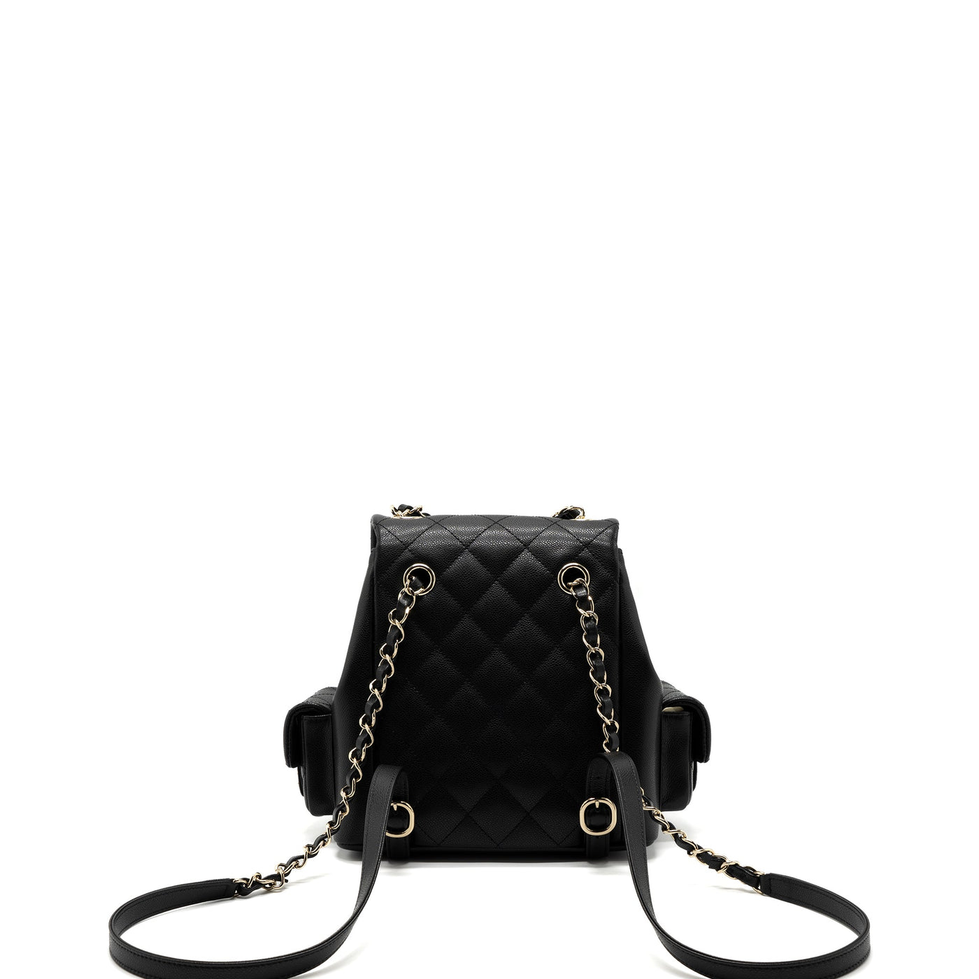 CHANEL 23K TRIPLE POCKET BACKPACK CAVIAR BLACK LGHW(MICROCHIP)