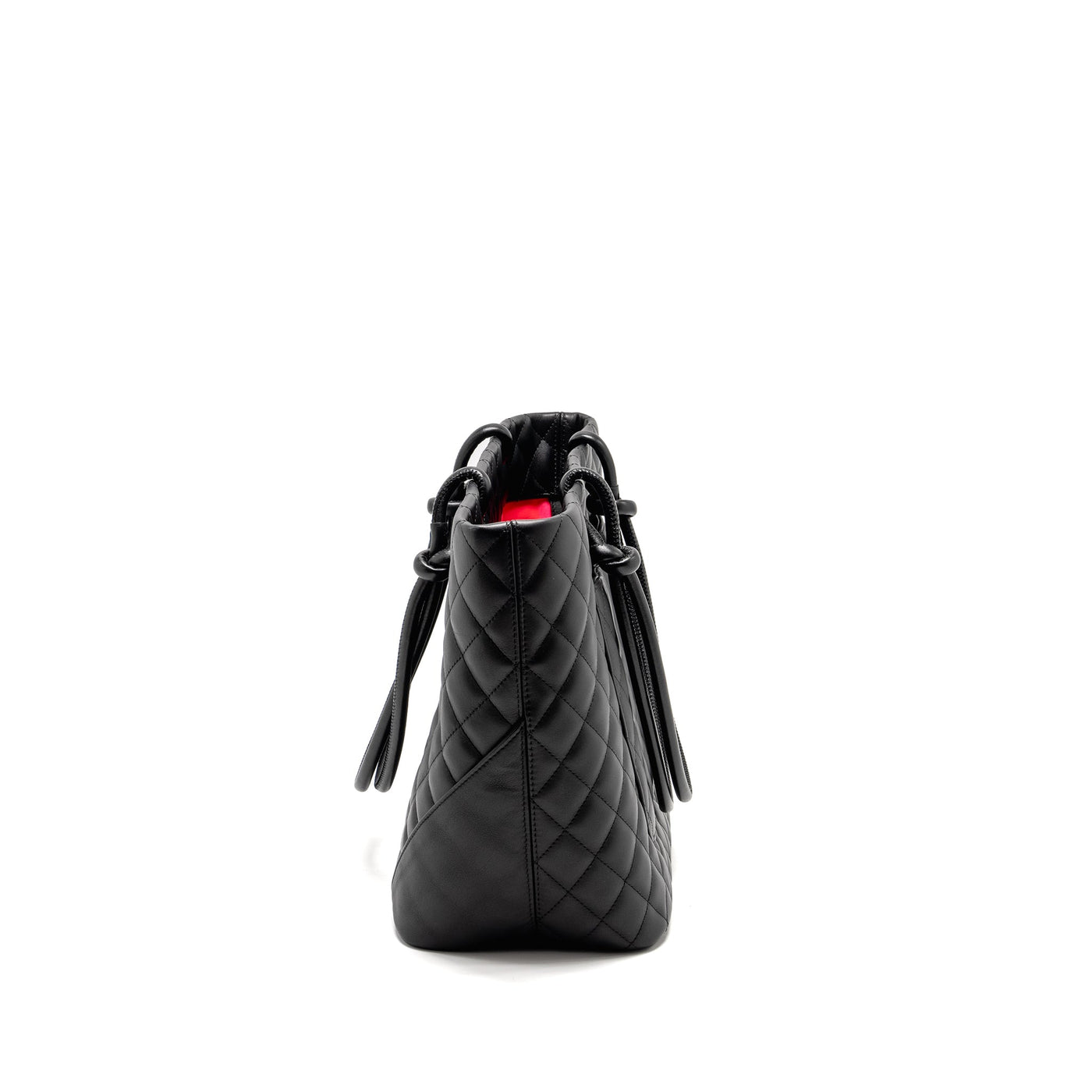 CHANEL CAMBON LIGNE TOTE BAG CALFSKIN BLACK SHW