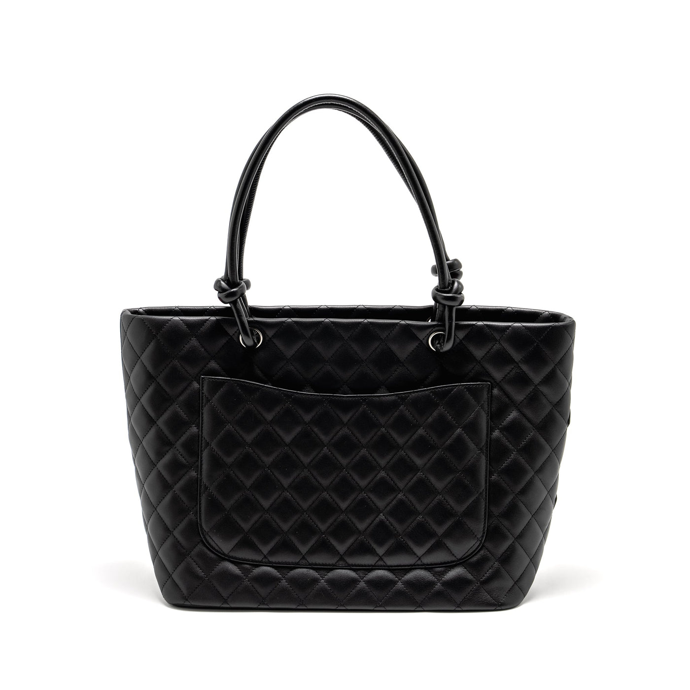 CHANEL CAMBON LIGNE TOTE BAG CALFSKIN BLACK SHW