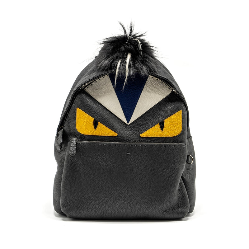 FENDI LARGE BACKPACK CALFSKIN/ FUR/ CROCODILE MULTICOLOR SHW