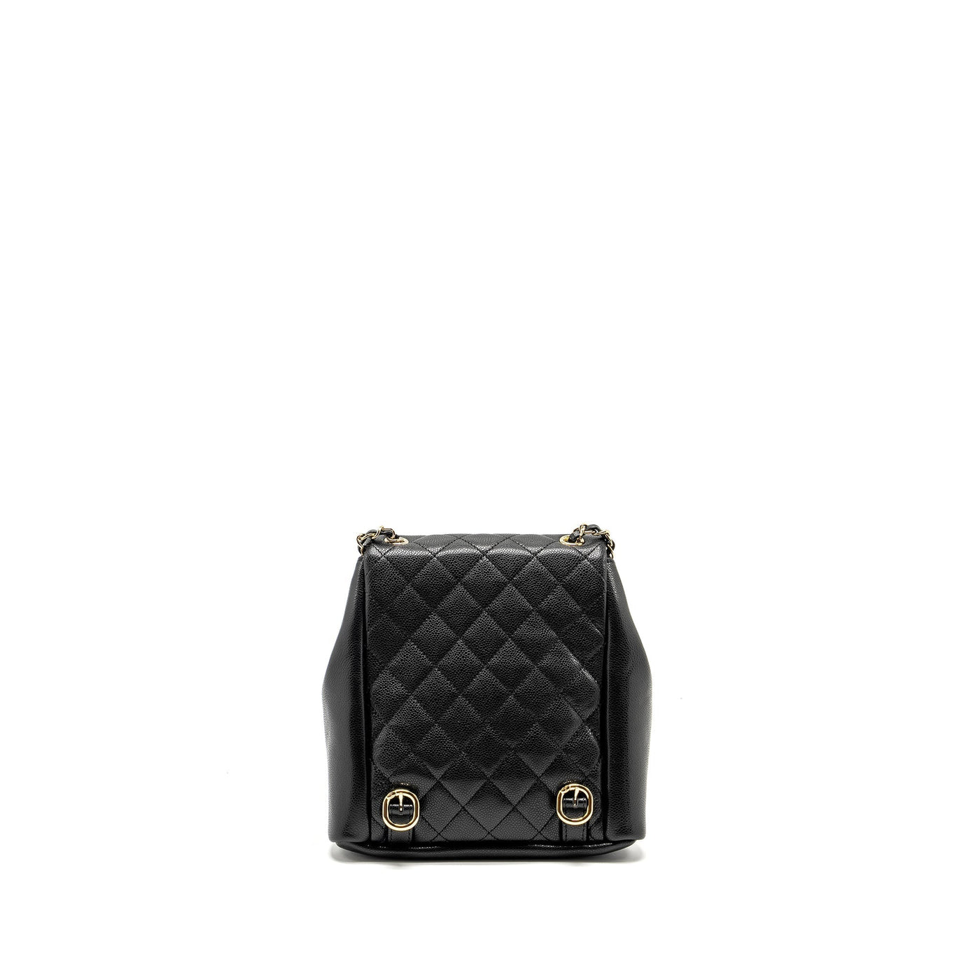 CHANEL TRIPLE PACK BACKPACK CAVIAR BLACK LGHW (MICROCHIP)