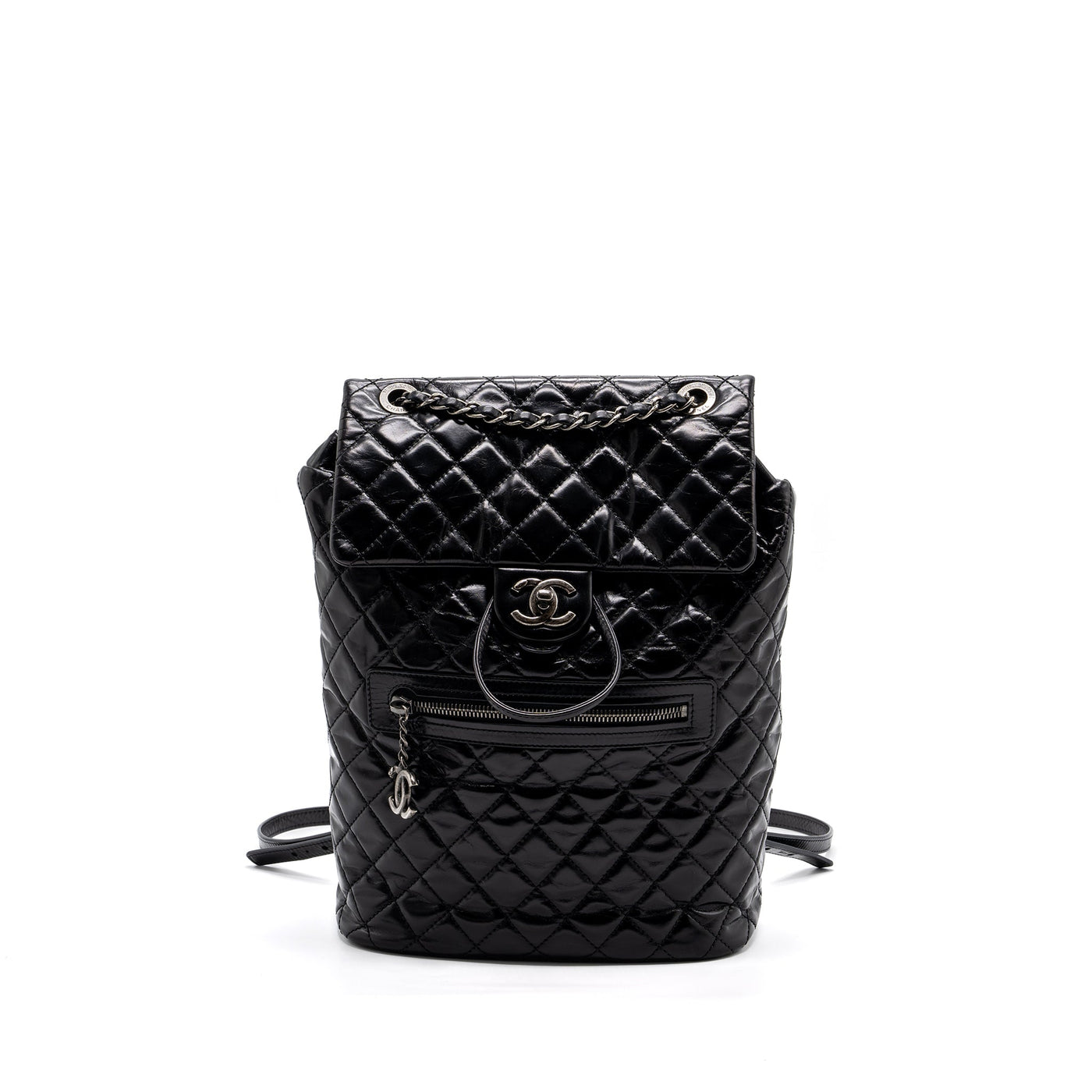 CHANEL LARGE QUILTED MOUNTAIN  BACKPACK CALFSKIN BLACK SHW
