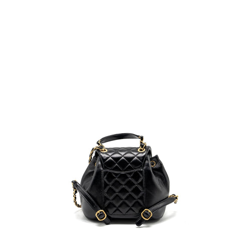 CHANEL 23K MINI BACKPACK LAMBSKIN BLACK GHW (MICROCHIP)