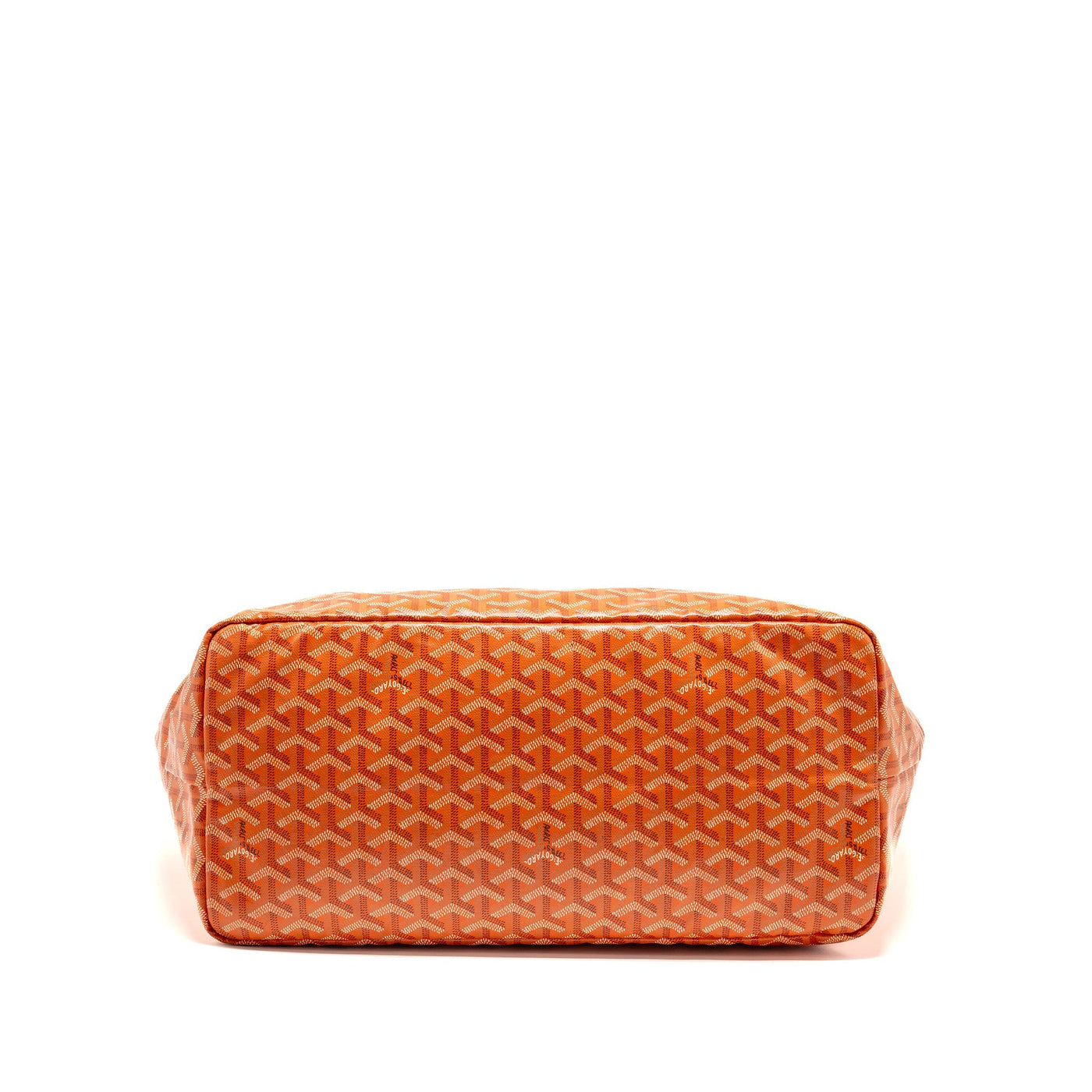 GOYARD SAINT LOUIS GM TOTE BAG GOYARDINE CANVAS ORANGE SHW