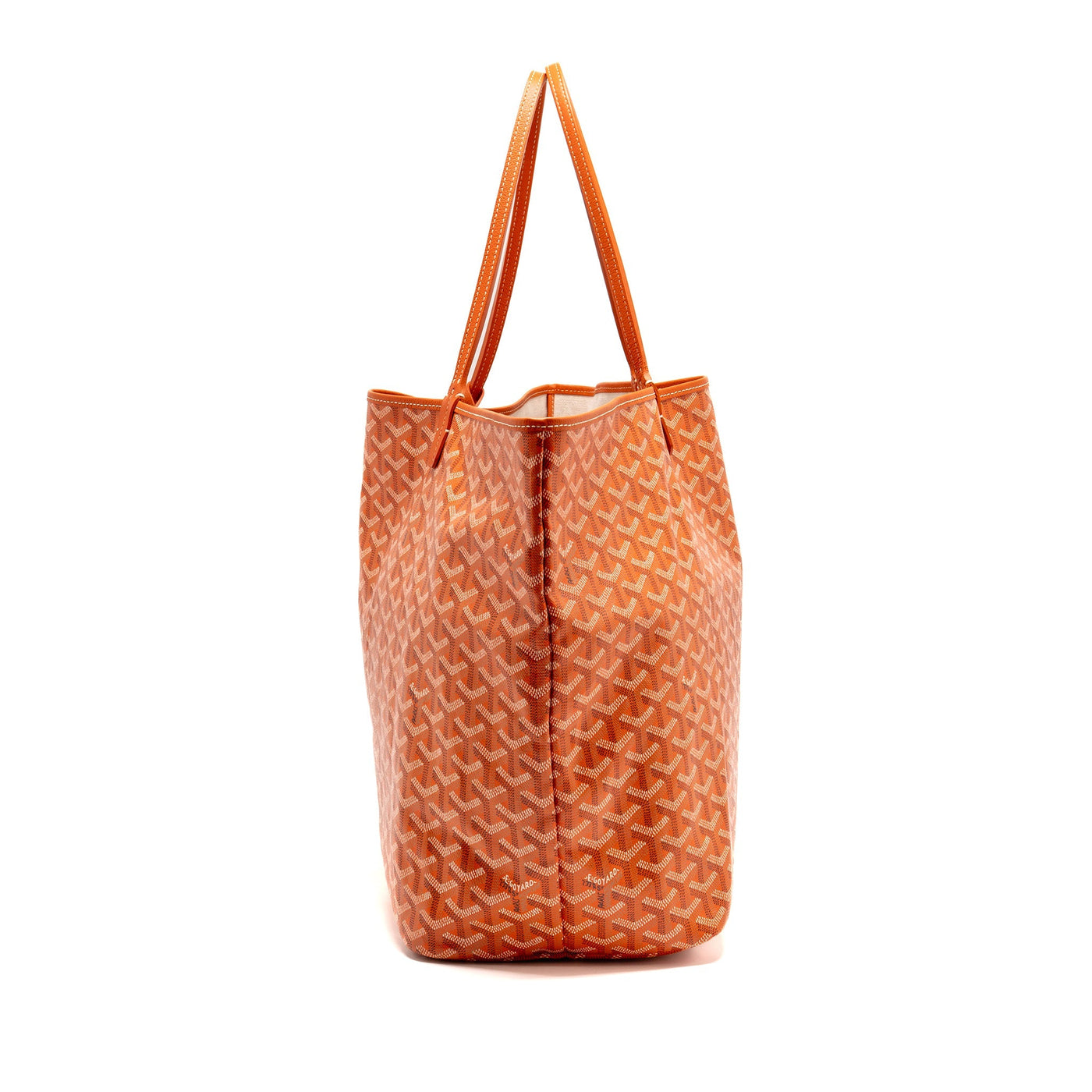 GOYARD SAINT LOUIS GM TOTE BAG GOYARDINE CANVAS ORANGE SHW