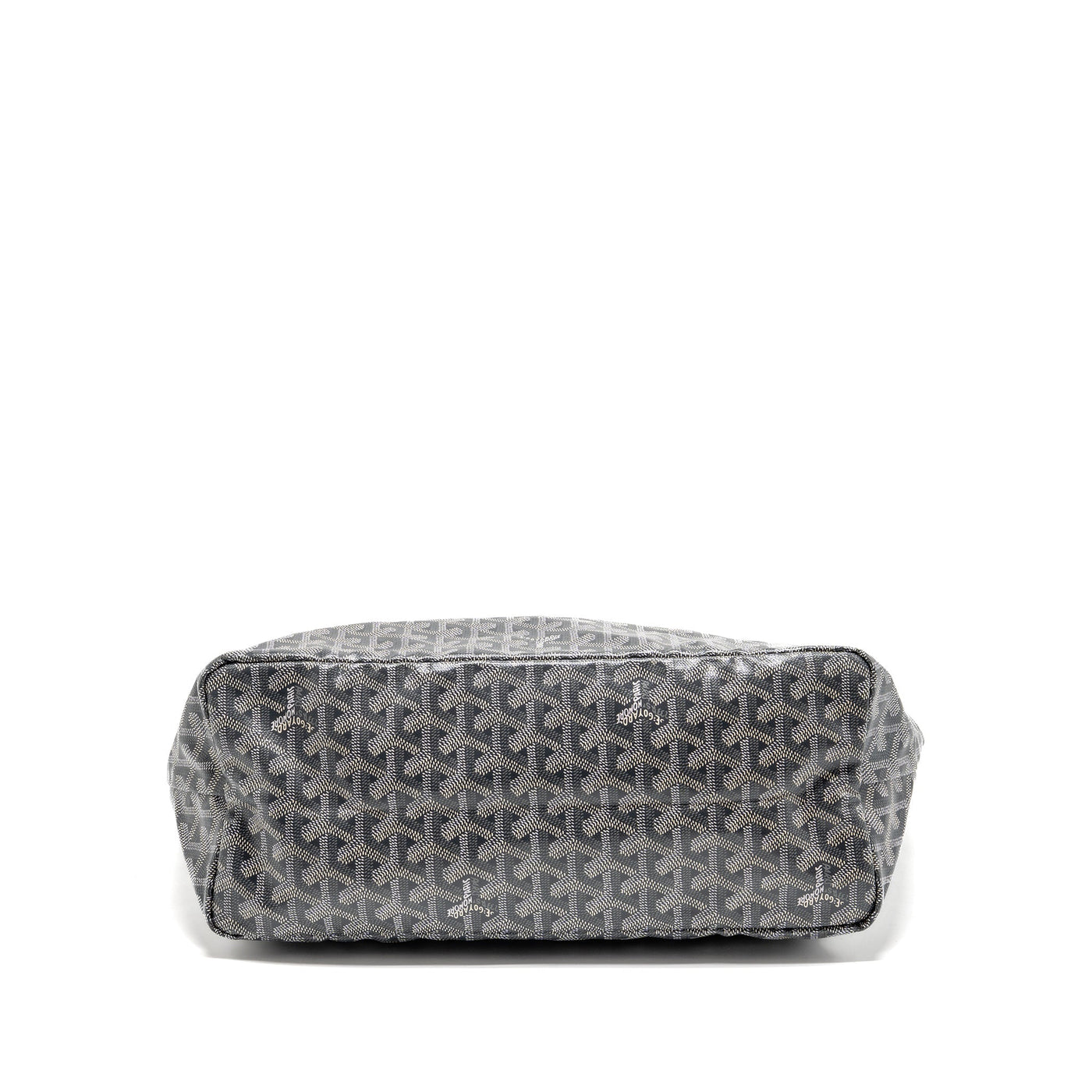GOYARD SAINT LOUIS PM TOTE GOYARDINE CANVAS/CALFSKIN GREY SHW