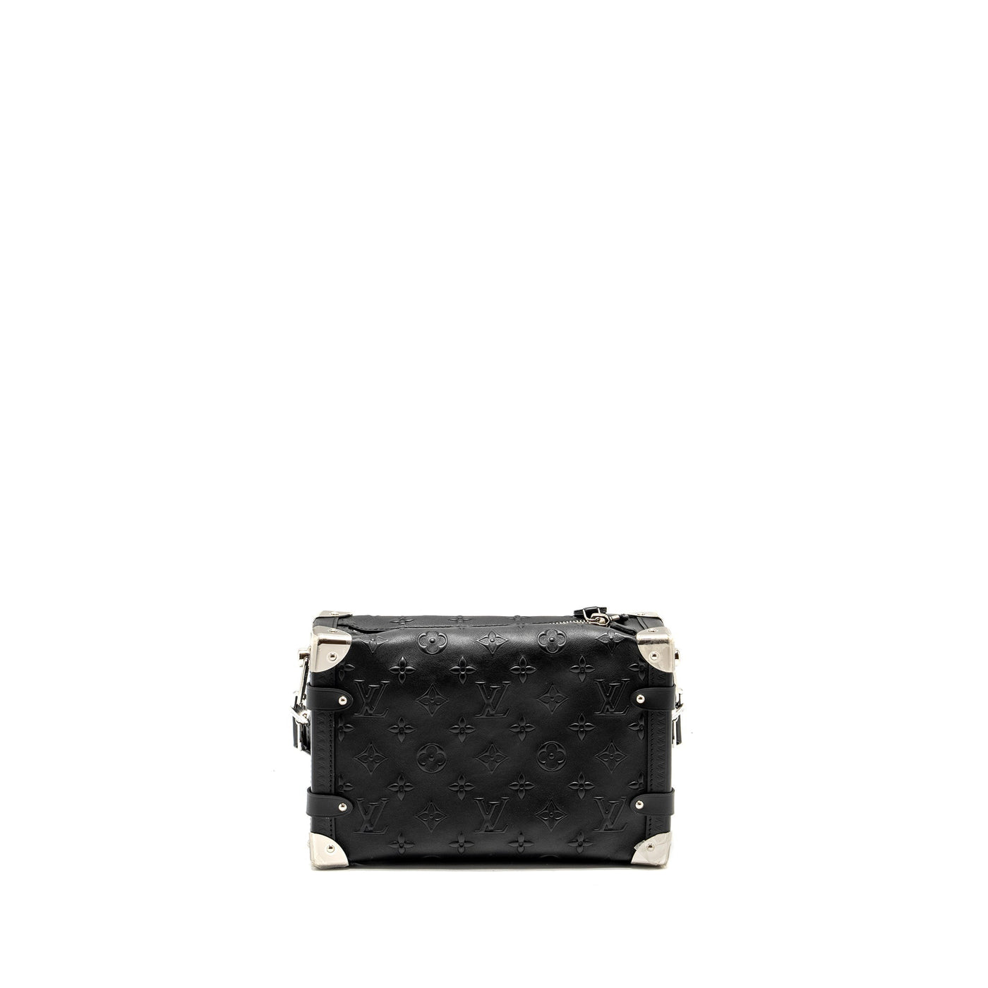 LOUIS VUITTON SIDE TRUNK MONOGRAM DEBOSSED CALFSKIN BLACK SHW