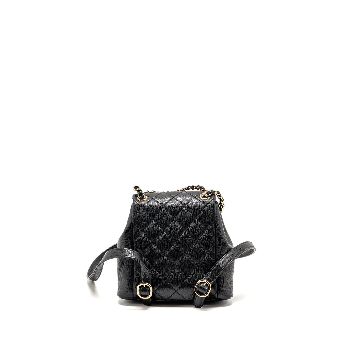 CHANEL 23P MINI TRIPLE PACK BACKPACK CAVIAR BLACK LGHW (MICROCHIP)