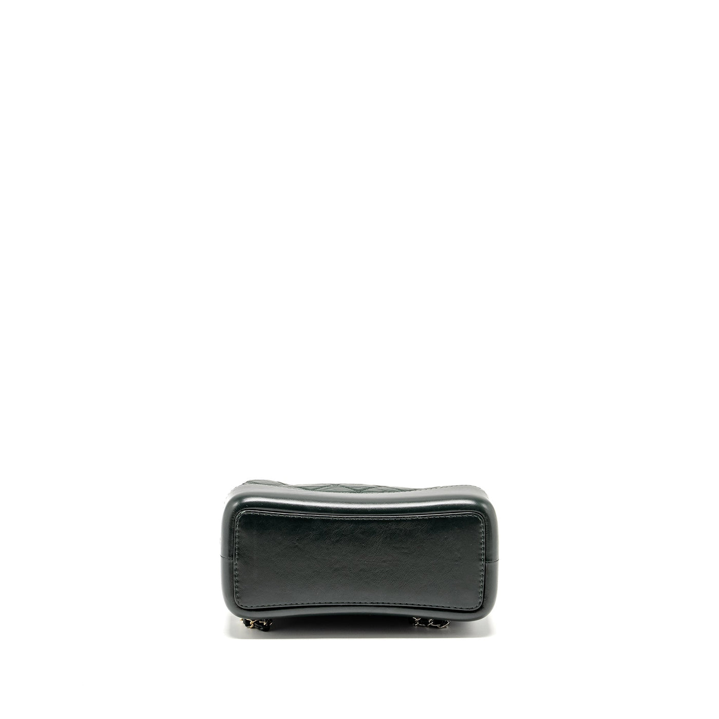 CHANEL SMALL GABRIELLE BACKPACK AGED CALFSKIN DARK GREEN MULTICOLOR HARDWARE