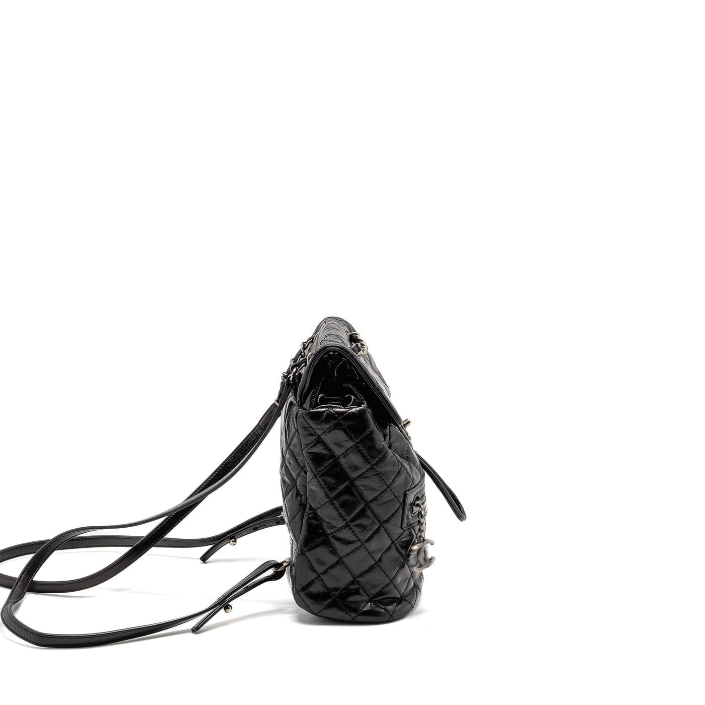 CHANEL MOUNTAIN BACKPACK QUILTED CALFSKIN BLACK RUTHENIUM HARDWARE