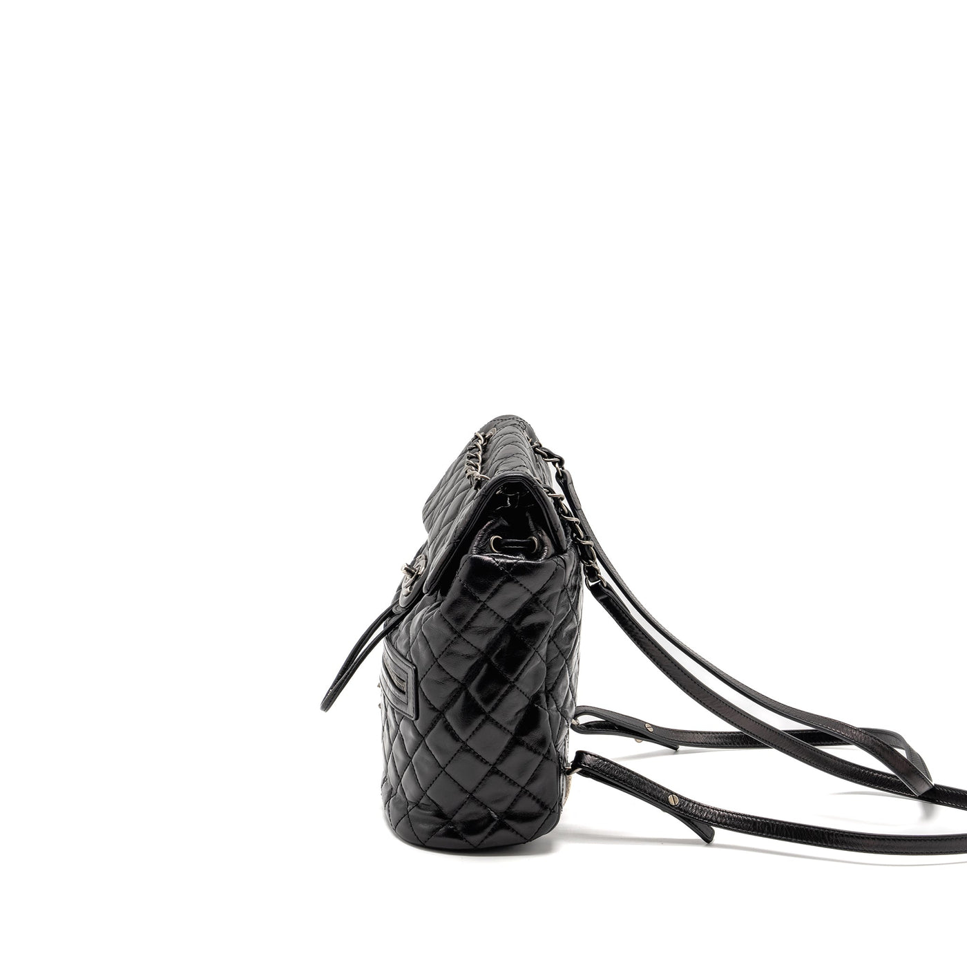 CHANEL MOUNTAIN BACKPACK QUILTED CALFSKIN BLACK RUTHENIUM HARDWARE