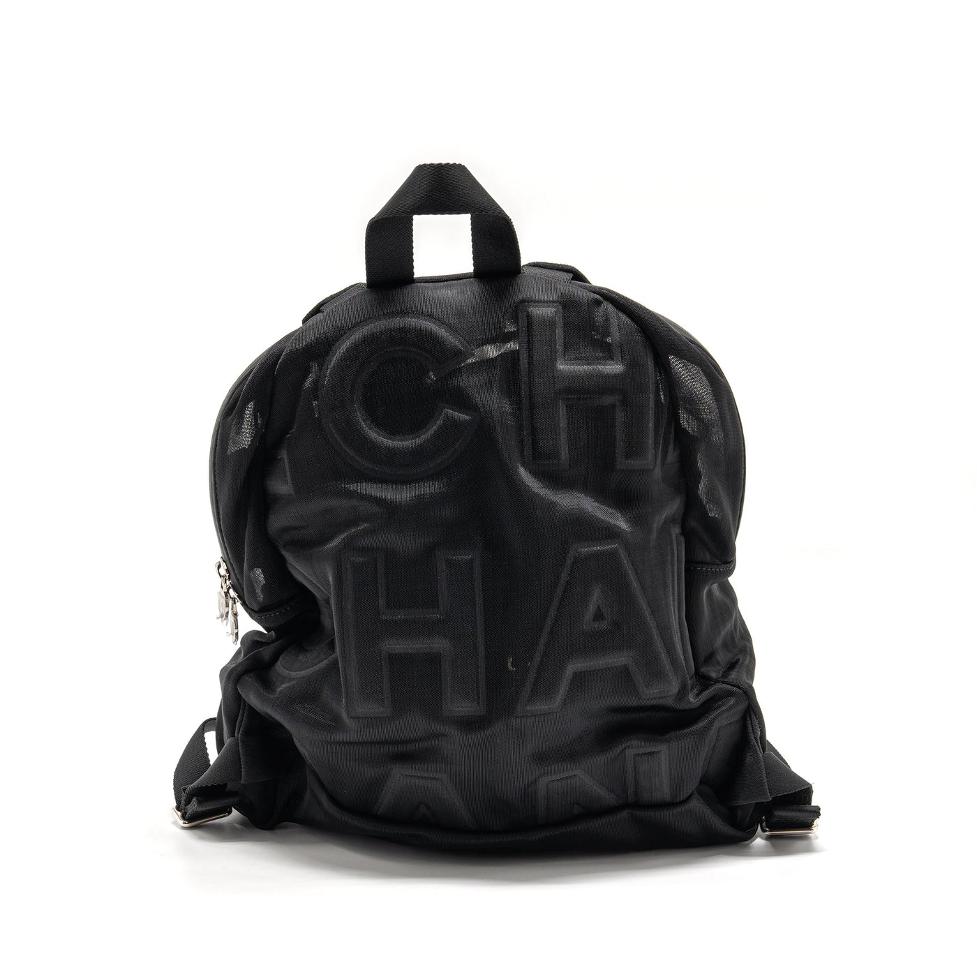 CHANEL COCO NEIGE BACKPACK MESH BLACK SHW