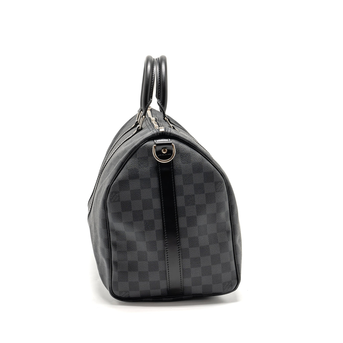 LOUIS VUITTON KEEPALL BANDOULIERE 45 DAMIER GRAPHITE CANVAS BLACK SHW