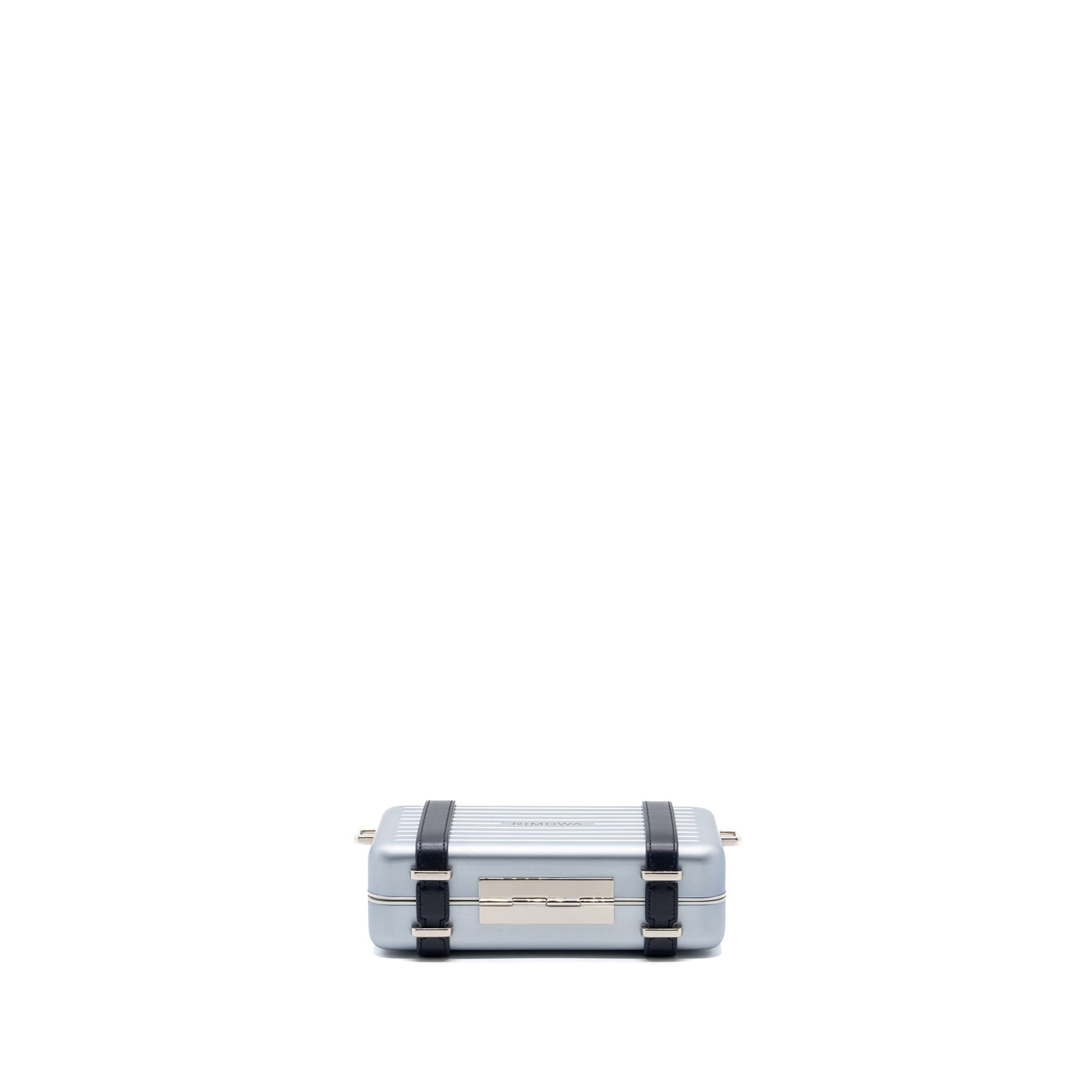 DIOR X RIMOWA CLUTCH TRUNK BAG ALUMINIUM / CALFSKIN SILVER / BLACK SHW