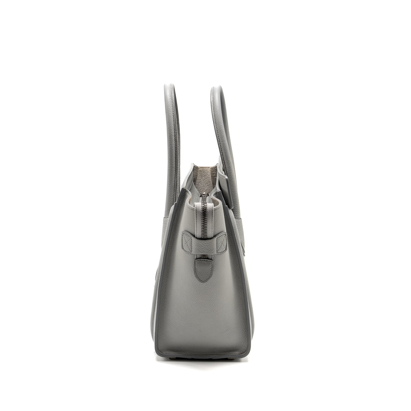 CELINE MICRO LUGGAGE BAG CALFSKIN LIGHT GREY SHW