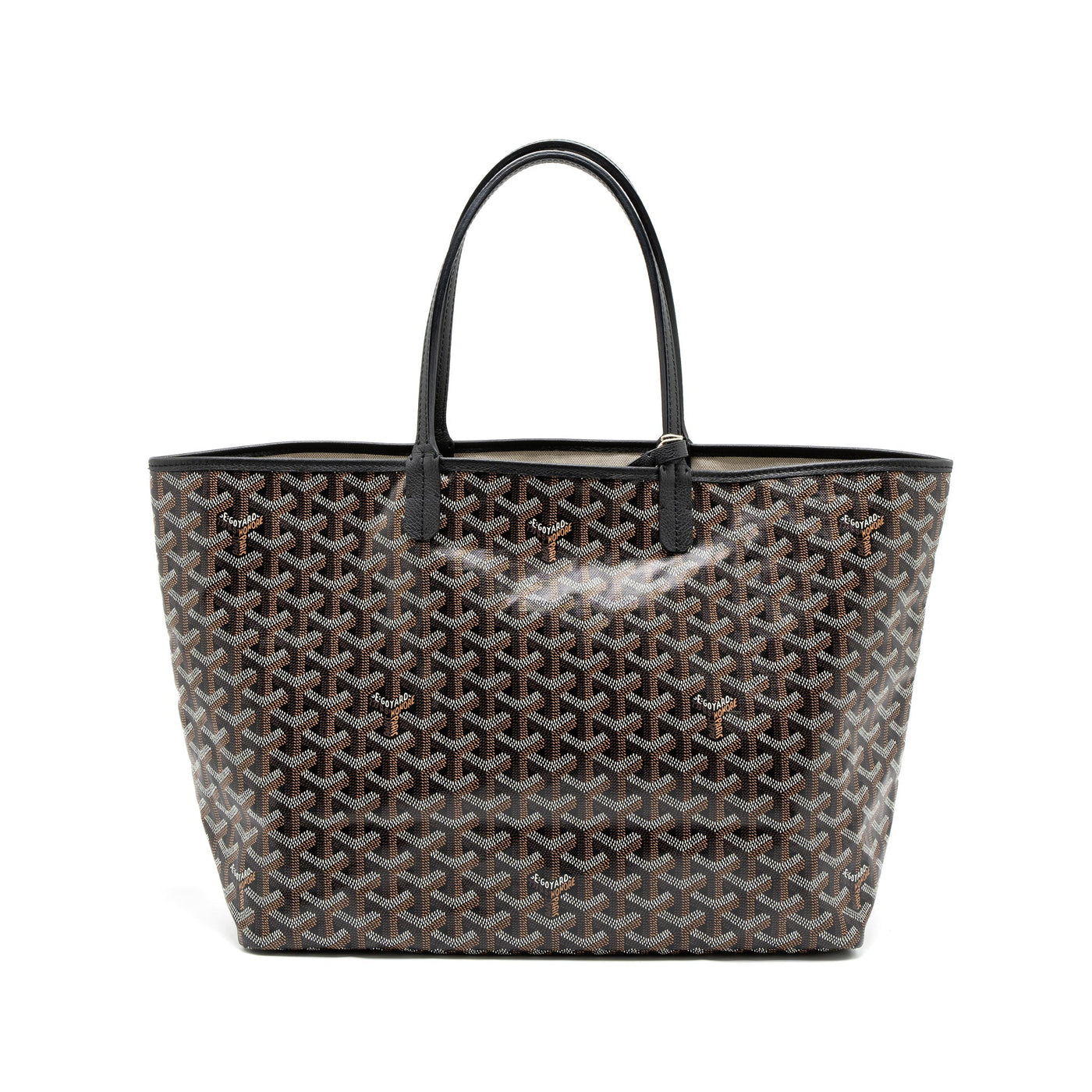 GOYARD SAINT LOUIS PM TOTE BAG GOYARDINE CANVAS SHW