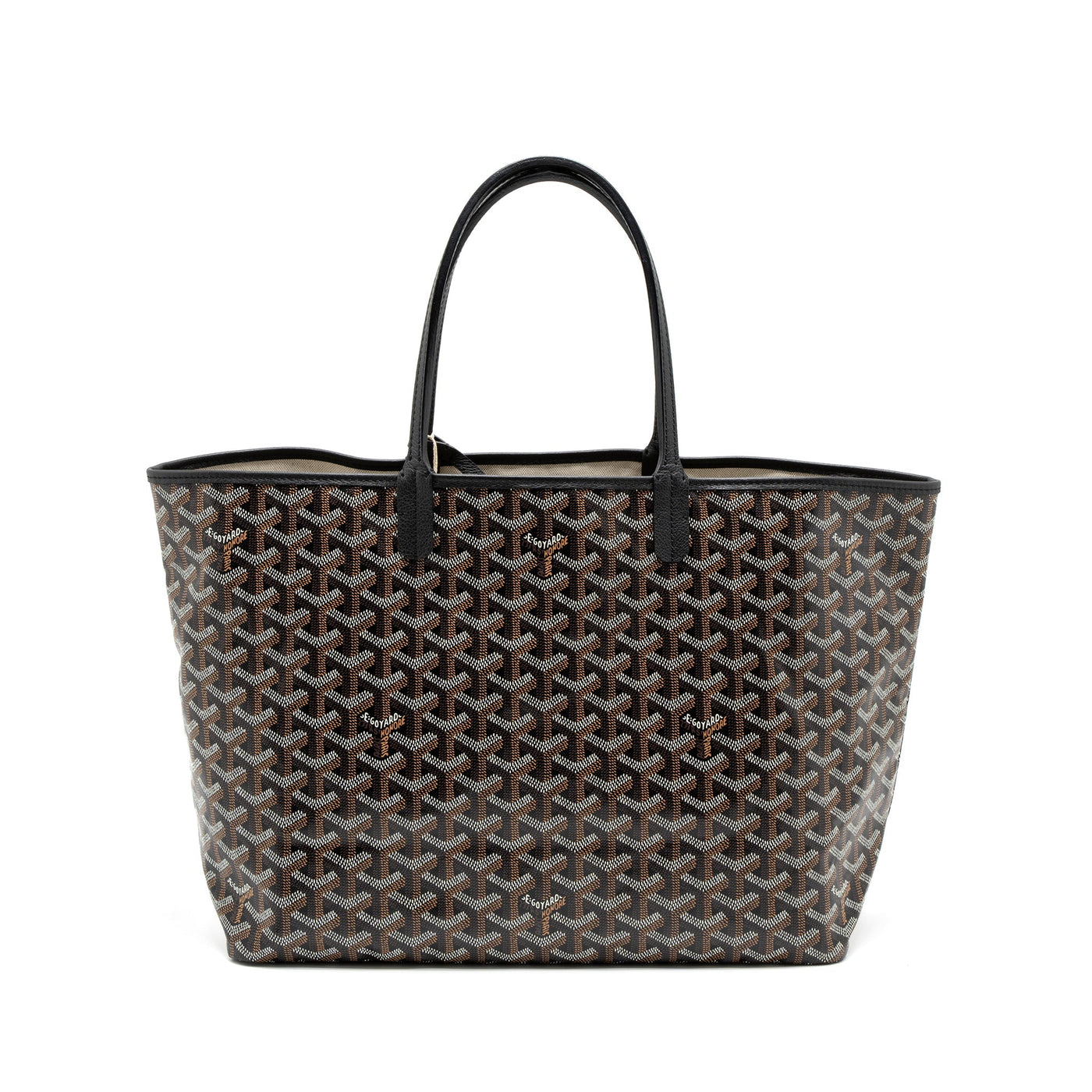 GOYARD SAINT LOUIS PM TOTE BAG GOYARDINE CANVAS SHW