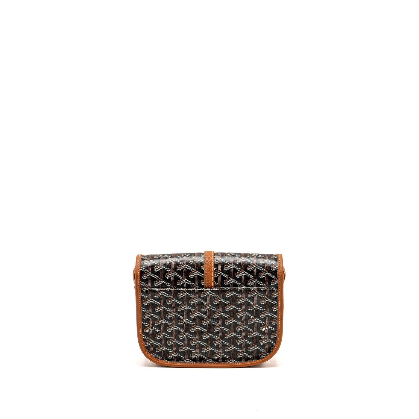 GOYARD BELVEDERE PM MESSENGER BAG GOYARDLINE CANVAS BROWN SHW