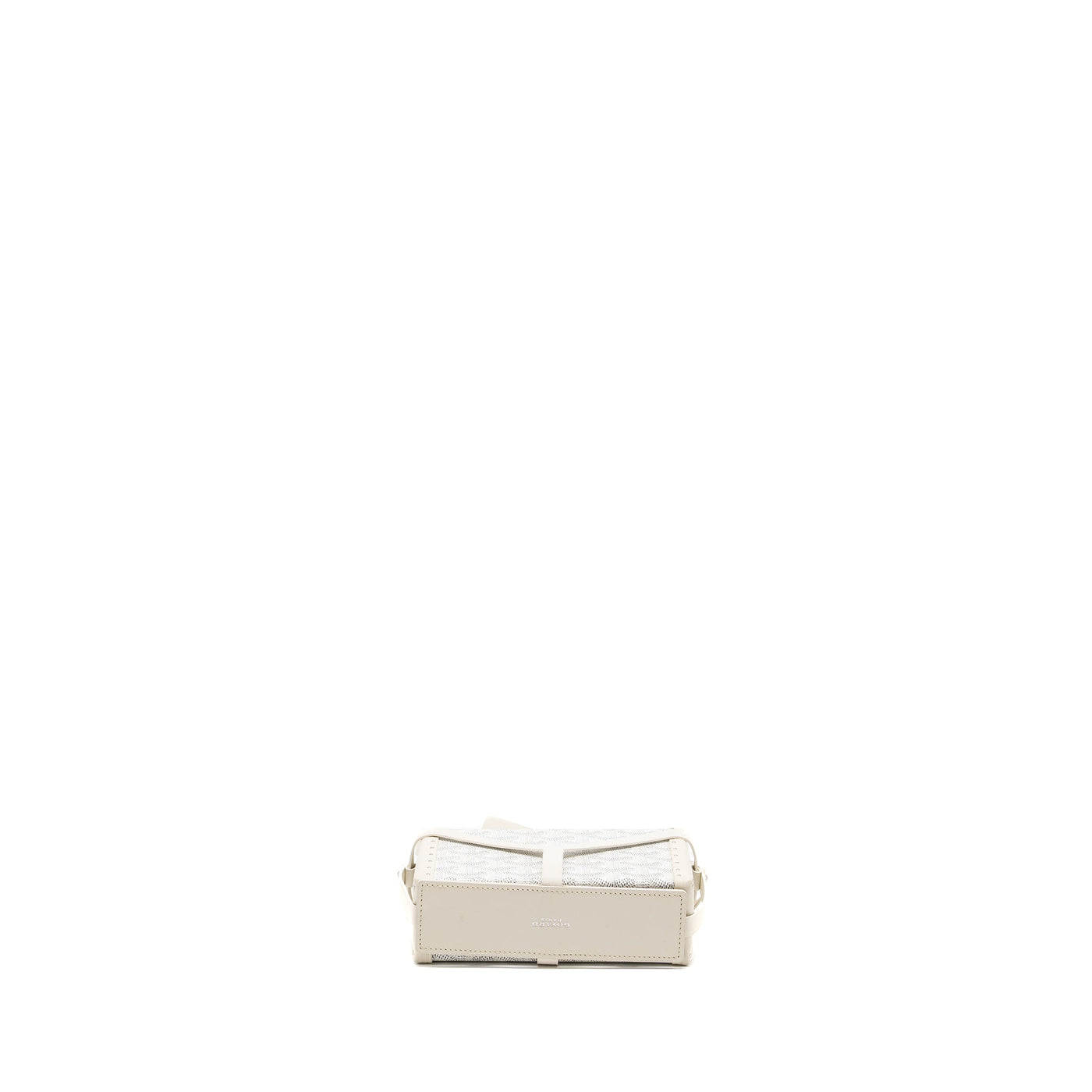 GOYARD MINAUDIERE TRUNK BAG GOYARDINE CANVAS / LEATHER WHITE SHW