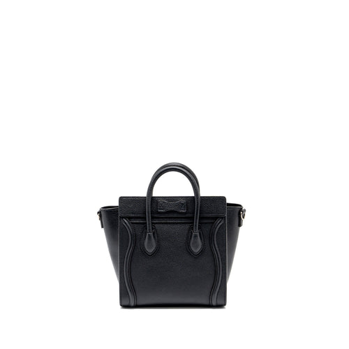 CELINE NANO LUGGAGE BAG CALFSKIN BLACK SHW