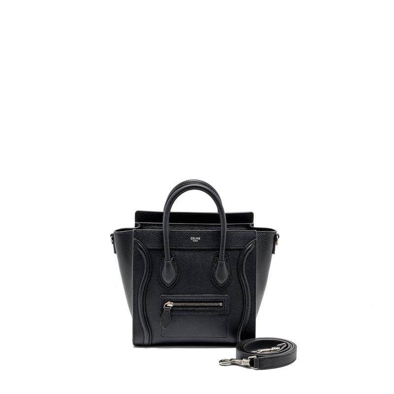CELINE NANO LUGGAGE BAG CALFSKIN BLACK SHW