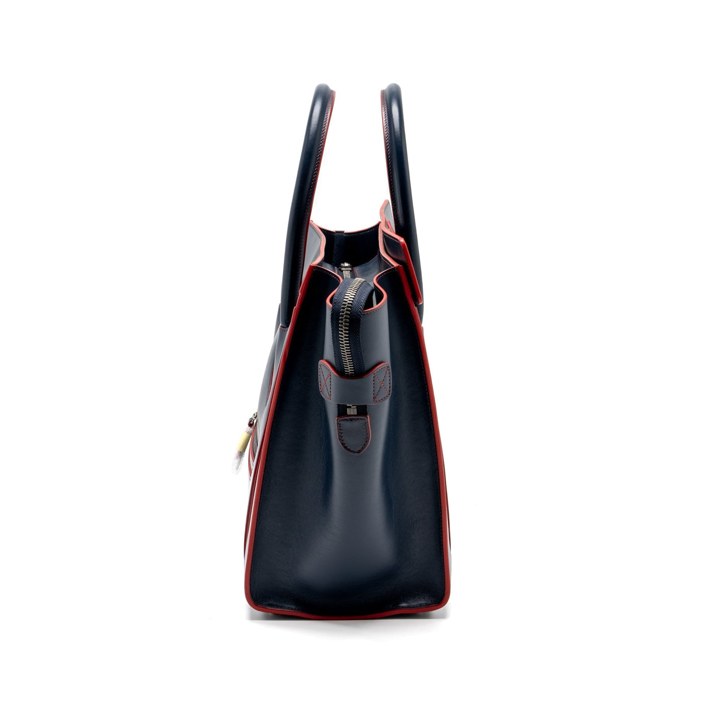 CELINE LUGGAGE TOTE BAG CALFSKIN BLUE/RED SHW