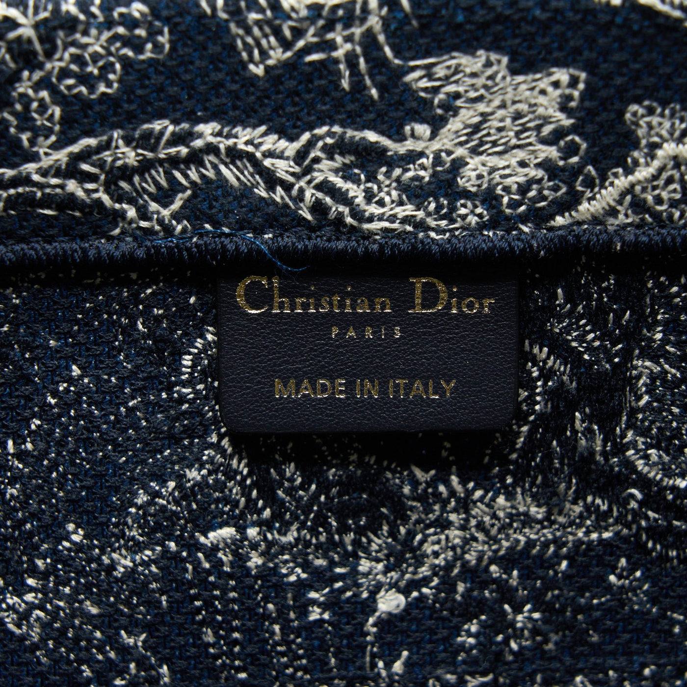 DIOR MEDIUM BOOK TOTE BLUE TOILE DE JOUY EMBROIDERY