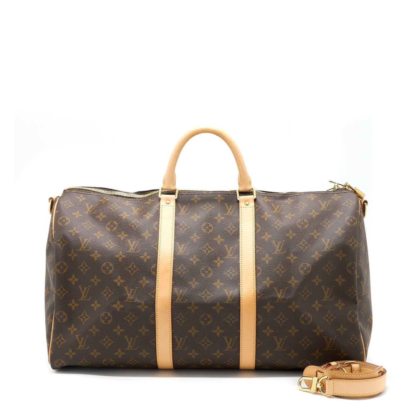 LOUIS VUITTON KEEPALL BANDOULIERE 50 MONOGRAM CANVAS GHW