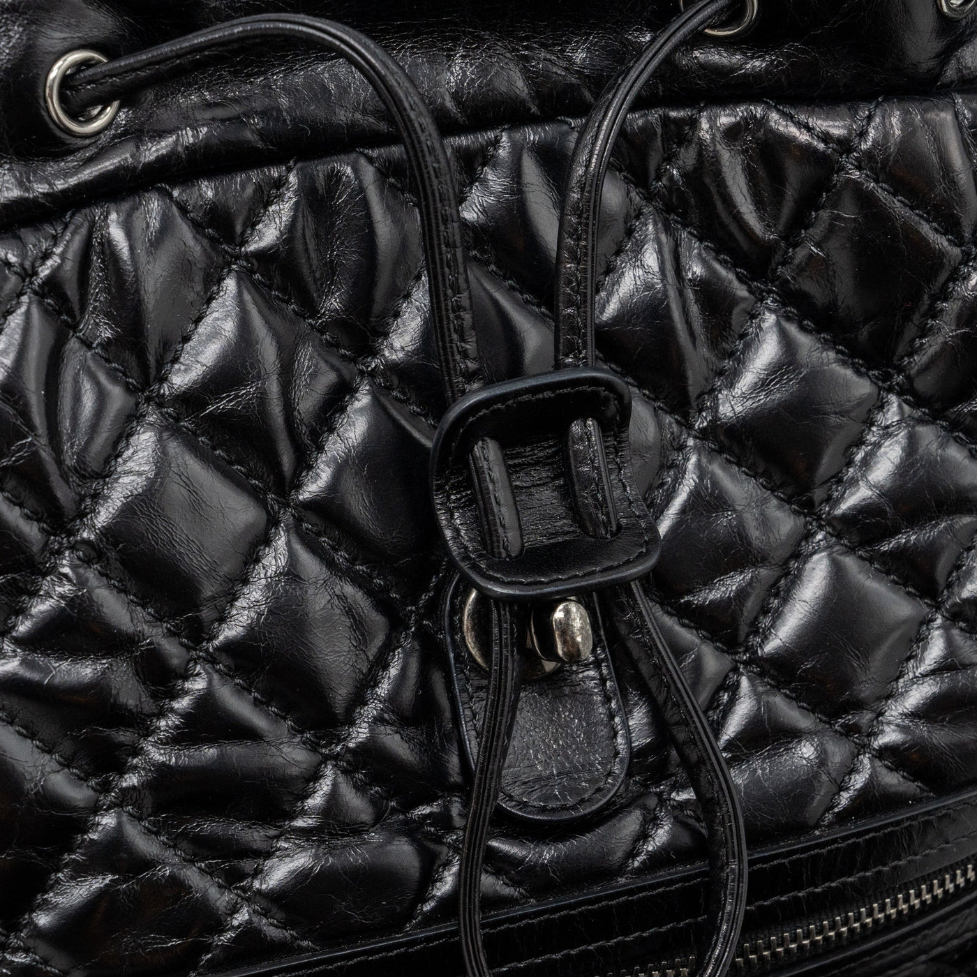 CHANEL LARGE QUILTED MOUNTAIN  BACKPACK CALFSKIN BLACK SHW