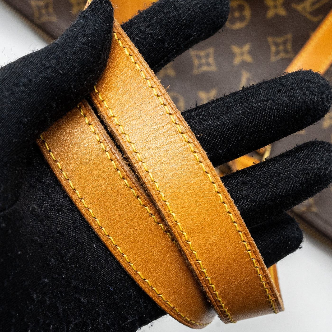 LOUIS VUITTON VINTAGE ZIPPER TRAVEL BAG MONOGRAM CANVAS GHW