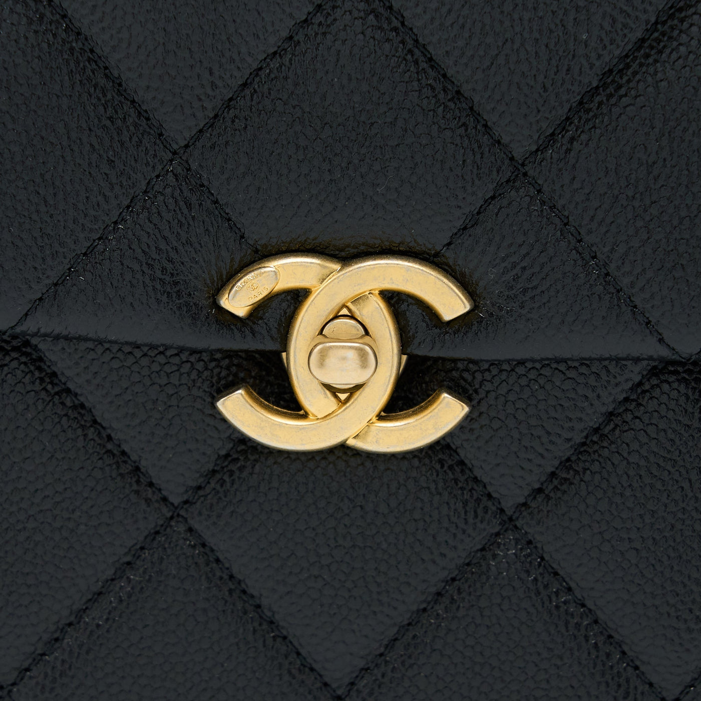 CHANEL 22P FLAP BACKPACK CAVIAR BLACK BRUSHED GHW (MICROCHIP)