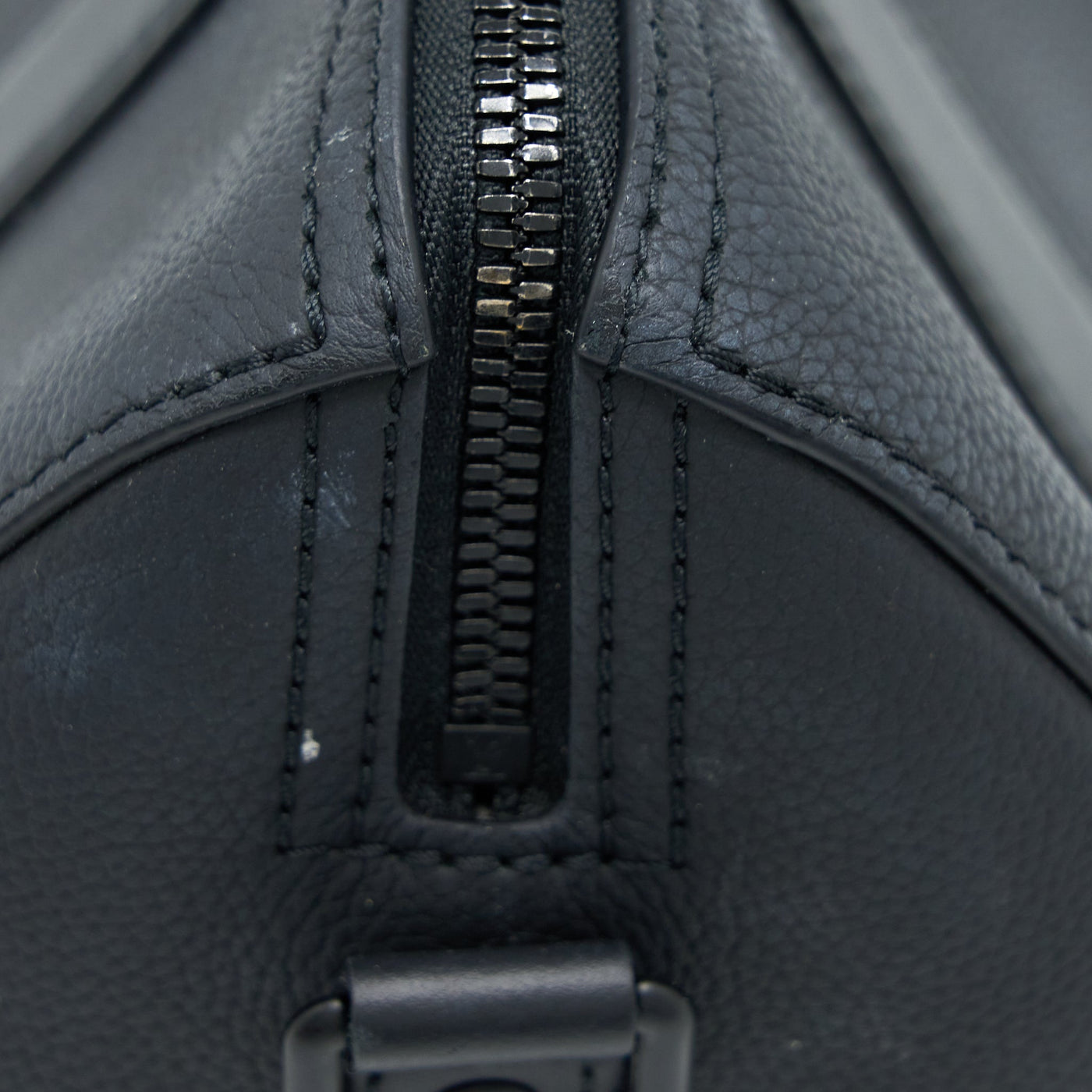 LOUIS VUITTON CITY KEEPALL GRAINED CALFSKIN BLACK WITH BLACK HARDWARE (NEW VERSION)