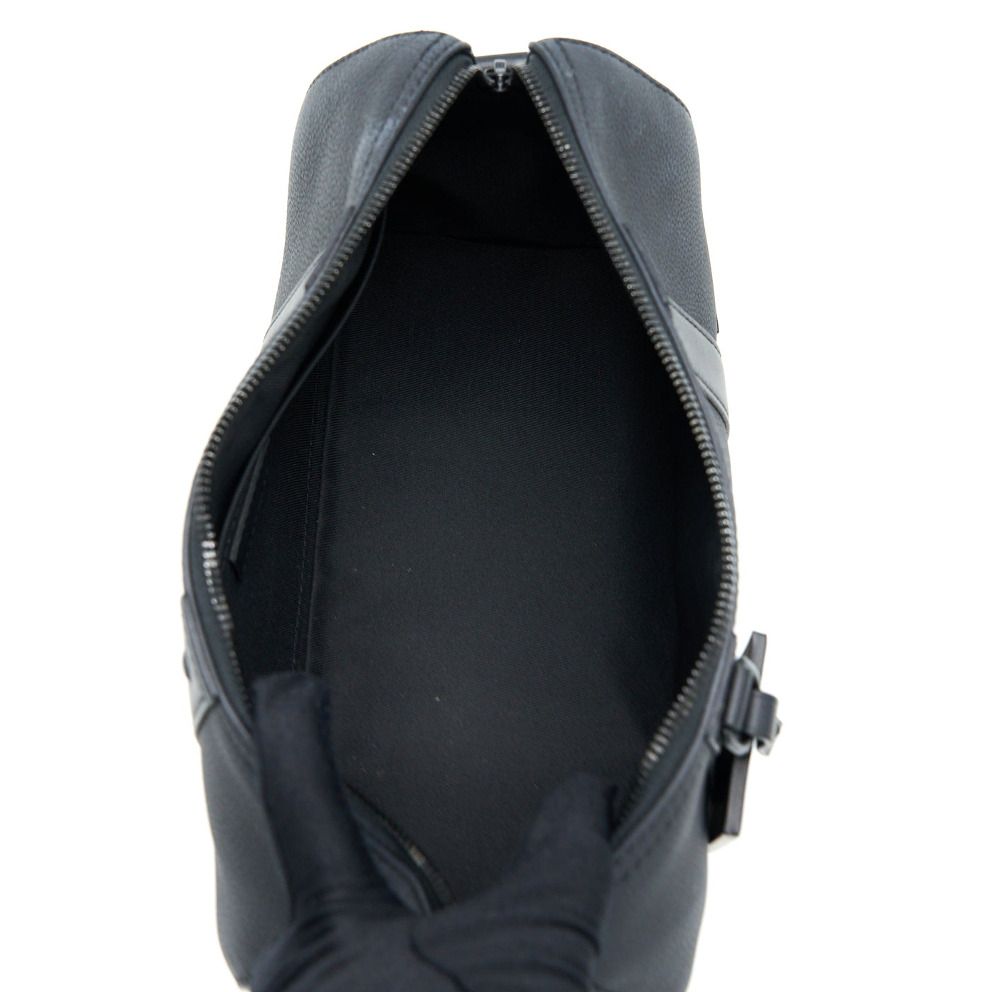 LOUIS VUITTON CITY KEEPALL GRAINED CALFSKIN BLACK WITH BLACK HARDWARE (NEW VERSION)